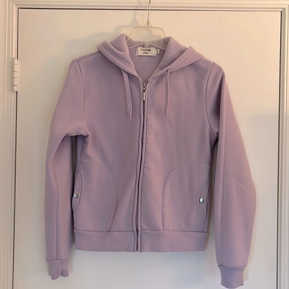 Light Purple Hooded Jacket - Size M! - Picture 1 of 7
